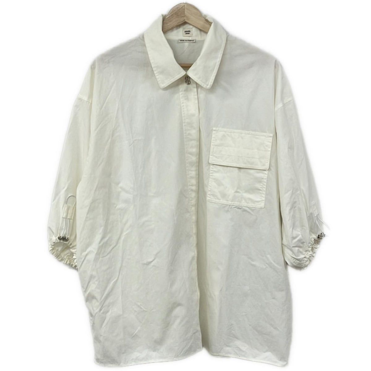 HERMES エルメス 七分袖シャツブラウス サイズ36 S レディース 白