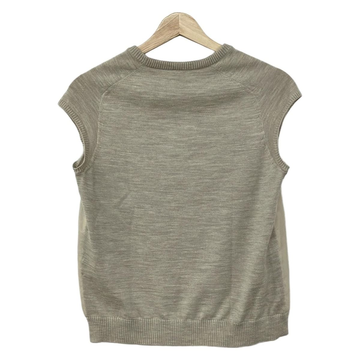 HERMES(エルメス) 半袖セーター サイズ38 M レディース - グレー