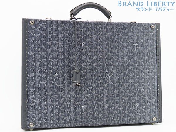 [Super Rare and Beautiful] Goyard GOYARD Manoa MANOIR MM Attache Case Business Bag Briefcase Hard Case Trunk GRIS Gray PVC Leather