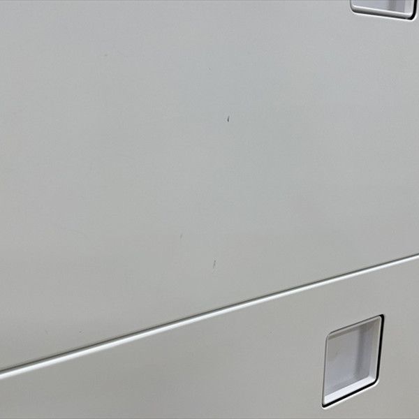 オカムラ ラテラルキャビネット 4段 レクトライン 天板付 引出し書庫 スチール ホワイト カウンター用品 ラベルシール