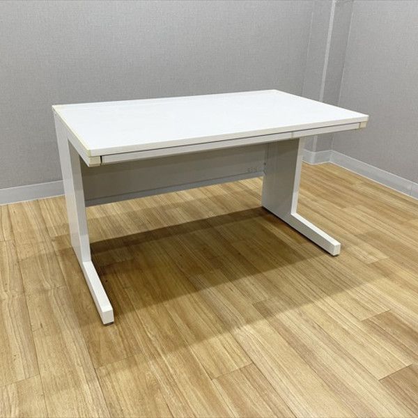 内田洋行 ウチダ 平デスク スカエナ Kタイプ 引出し付 W 1200 D 700 オフィスデスク ホワイト