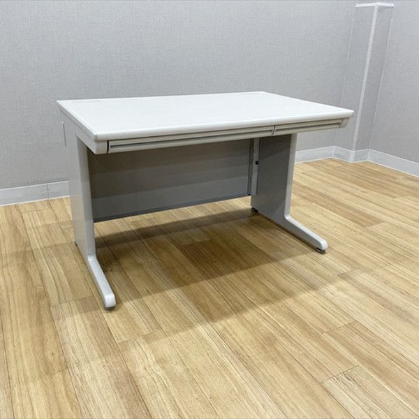 オカムラ 平デスク SD 引出し付 W 1100 D 700 オフィスデスク グレー