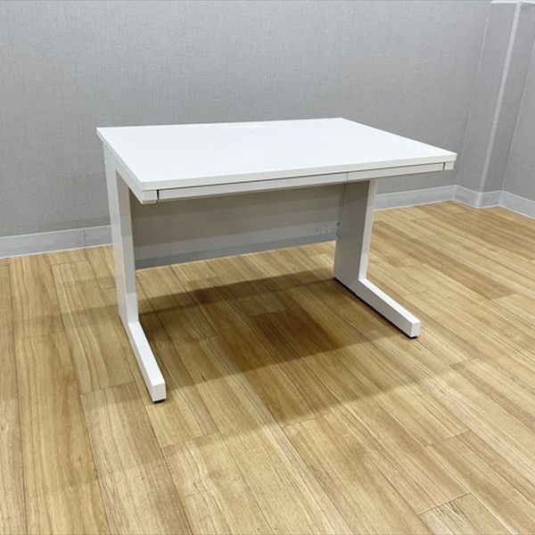 内田洋行 ウチダ 平デスク スカエナ Sタイプ 引出し付 W 1000 D 700 オフィスデスク ホワイト