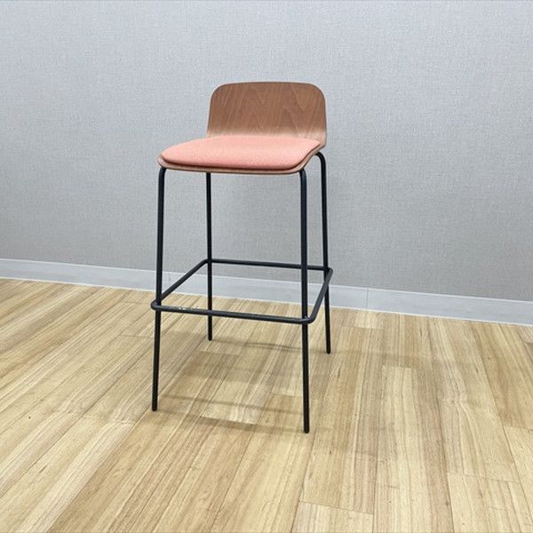 イトーキ ハイチェア ノットワーク クッション付タイプ オレンジ