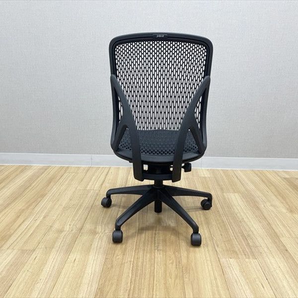  イナバ イエラチェア ハイバック 樹脂メッシュ 肘無 オフィスチェア ブラック オフィスチェア ワークチェア 椅子 チェア