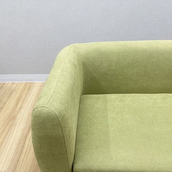  ソファー 3人用 アルファタカバ ミント 北欧風 クッション付き 暮らしのデザイン グリーン 北欧ソファ 2人掛け 3人掛けソファ ソファ ソファベッド