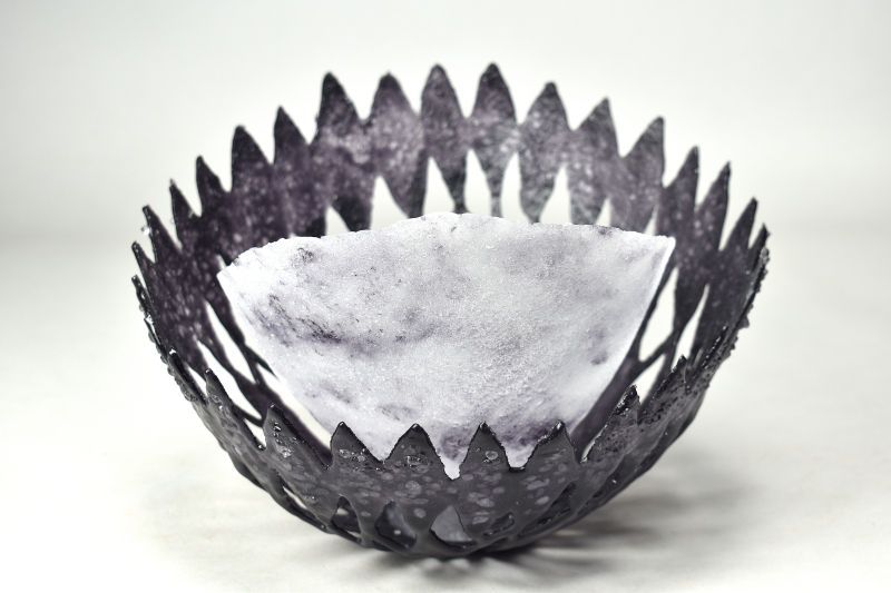 蔵A 5858 西悦子 Etsuko NISHI ガラス細工 オブジェ 置物