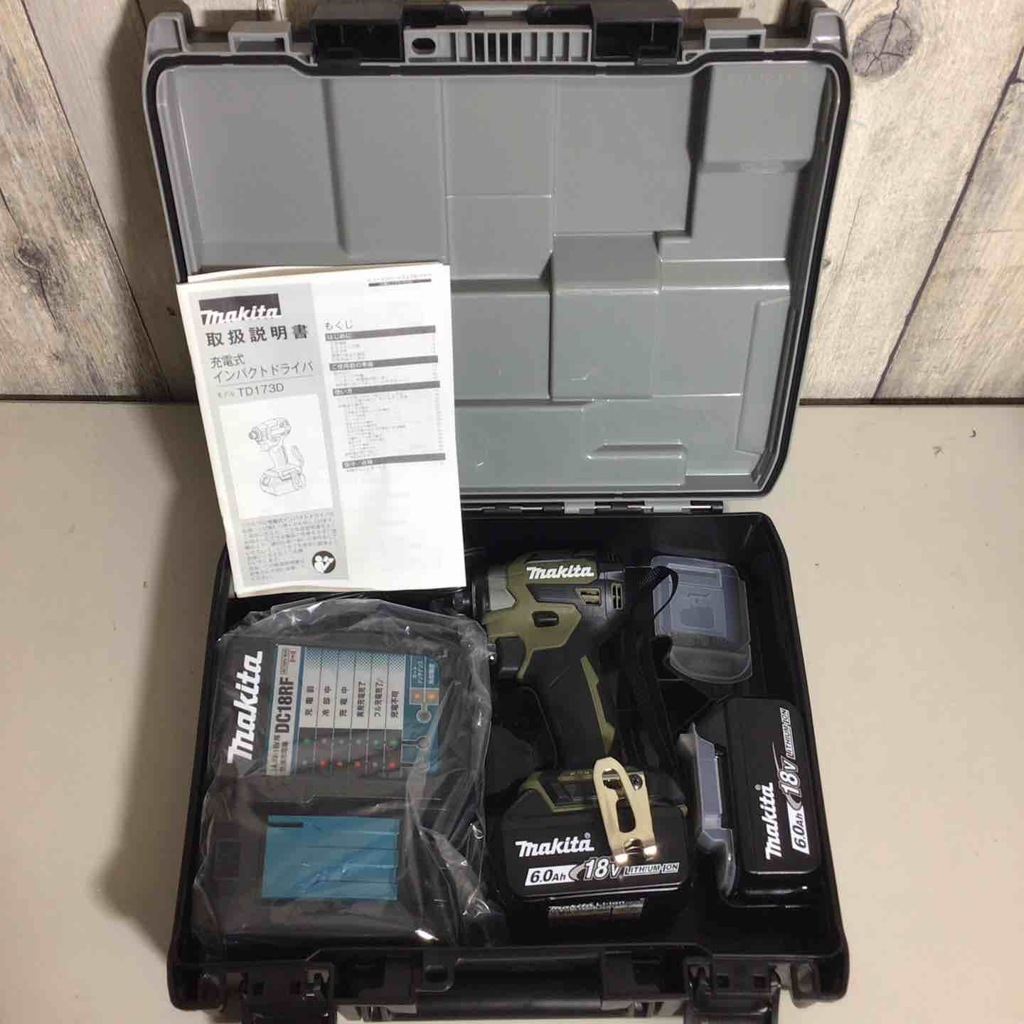 ♥品 マキタmakita コードレス インパクトドライバー インパクト フルセット オリーブ 充電式 18 V