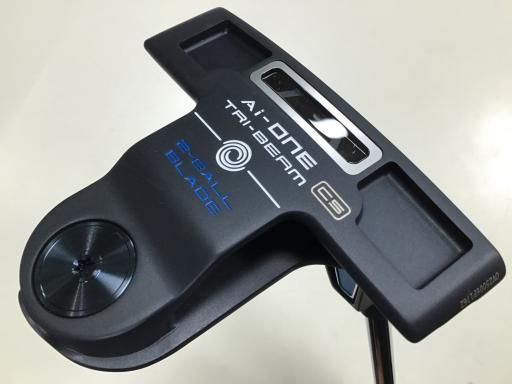 中古】 オデッセイ Ai-ONE TRI-BEAM 2-BALL BLADE CS 34インチ パター