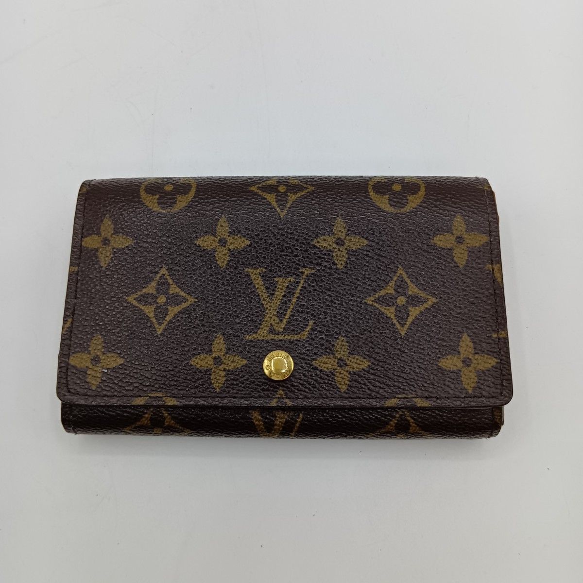 ◎◎LOUIS VUITTON ルイヴィトン モノグラム ポルト モネ ビエ トレゾール 2つ折り財布 M 61730 ブラウン