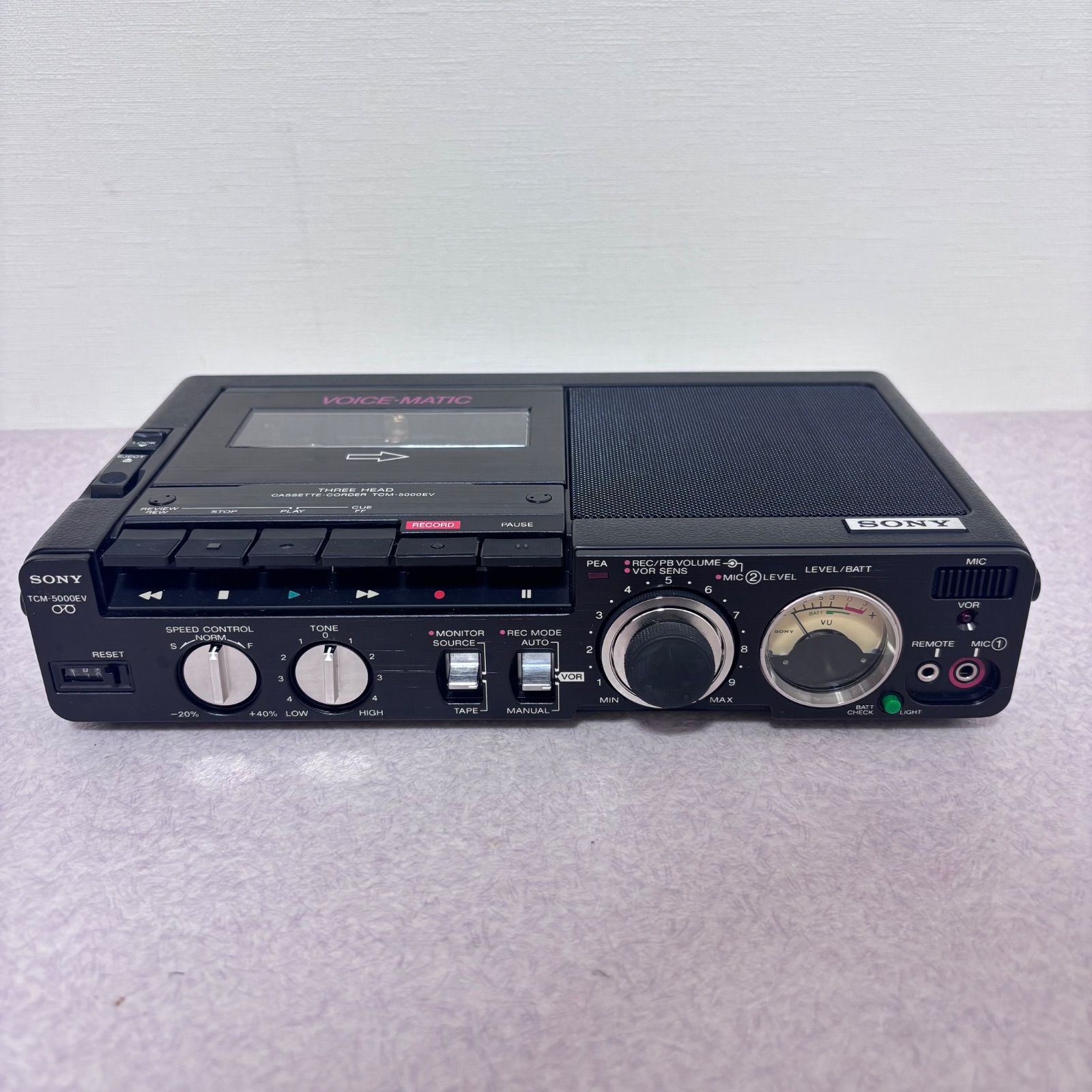 外観 TCM 5000 EV SONY ソニー ラジカセ カセットレコーダー ボイスレコーダー