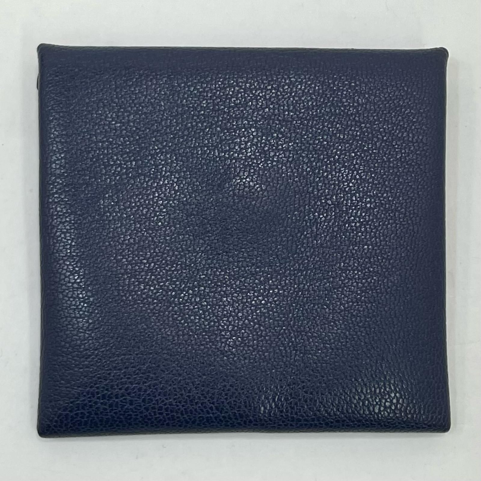 HERMES エルメス バスティア コインケース ネイビー