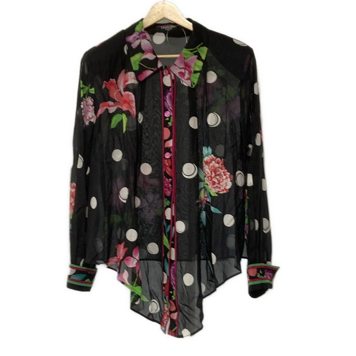 LEONARD(レオナール) 長袖シャツブラウス サイズ11 M レディース美品