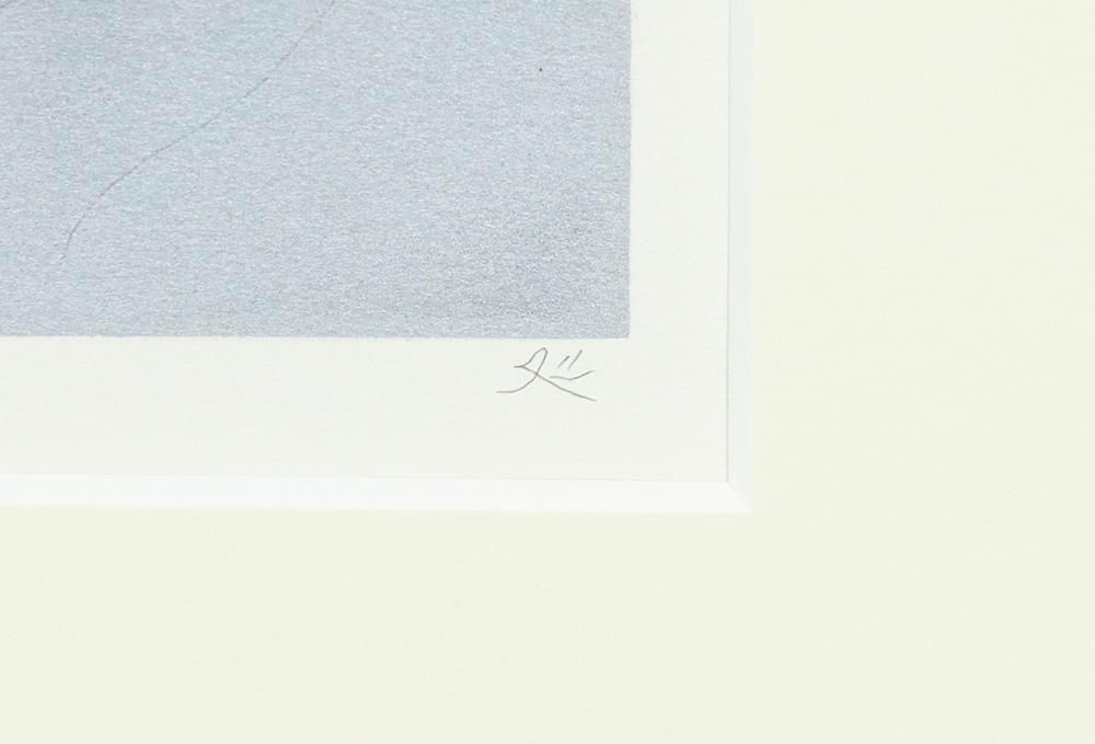 真作】【WISH】加山又造「裸婦 '95-B(紫)」リトグラフ 10号大 直筆