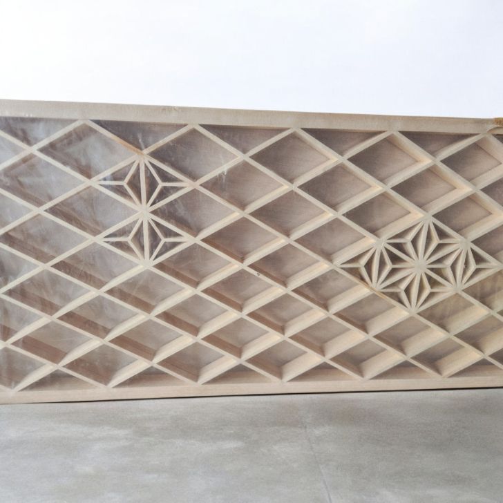 訳あり 薄型組子欄間 アンティーク建具 セット kumiko 02