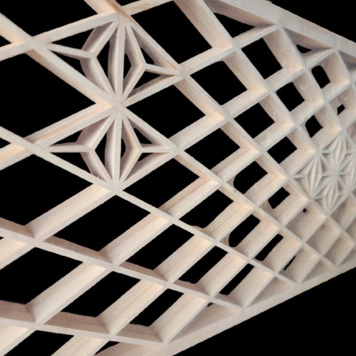 訳あり】薄型組子欄間 アンティーク建具 2枚 セット kumiko02 - メルカリ