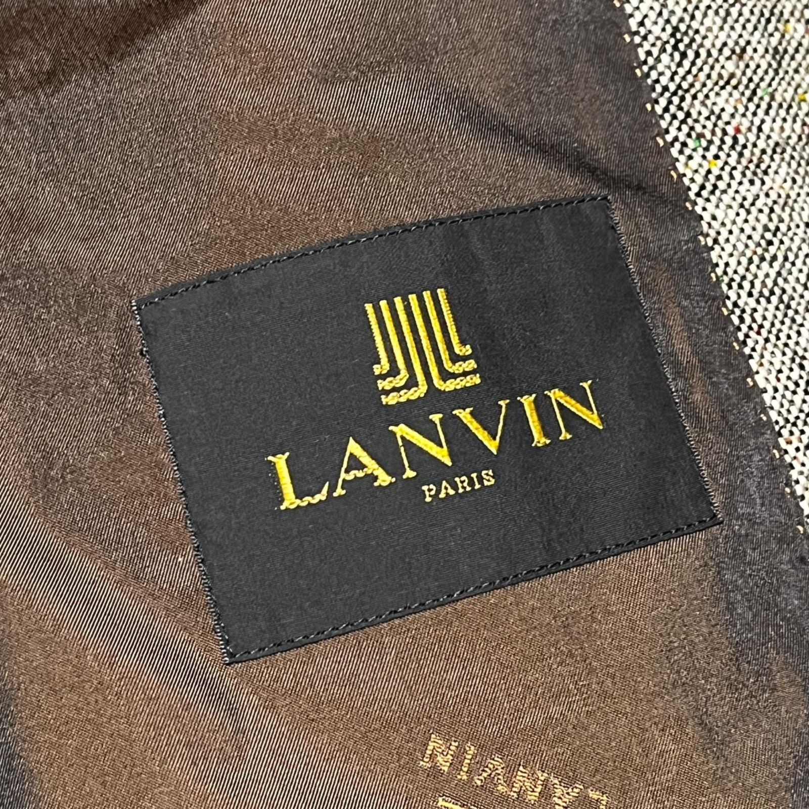 極美品 大きいサイズ LANVIN ランバン セットアップ スーツ 上下セット