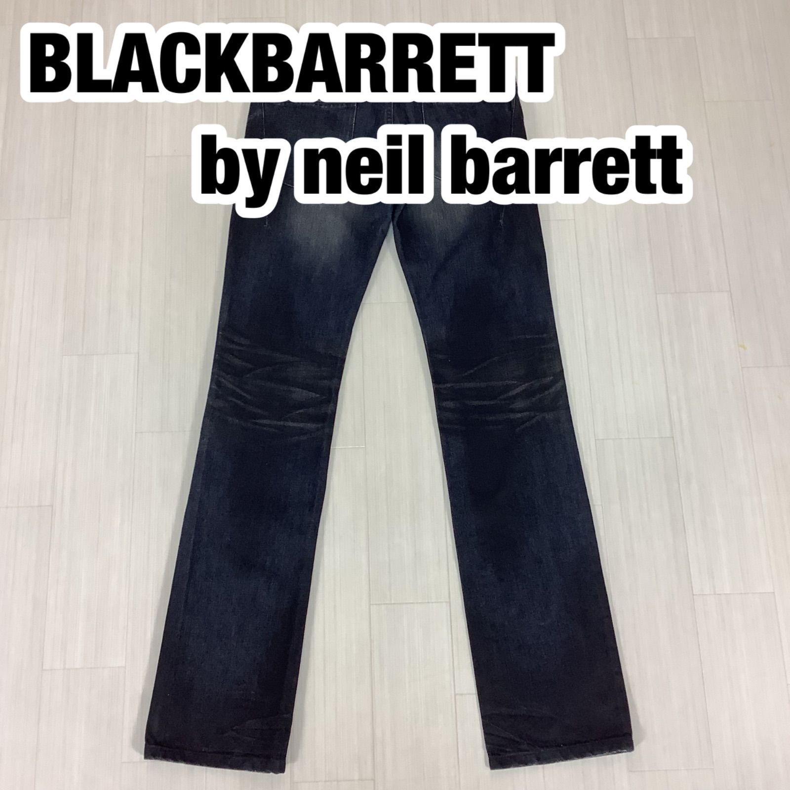 BLACKBARRETT by neil barrett アクリルコーティング ブラックデニム 