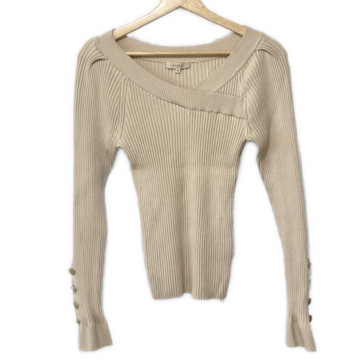 EPOCA エポカ 長袖セーター サイズ40 M レディース ベージュ