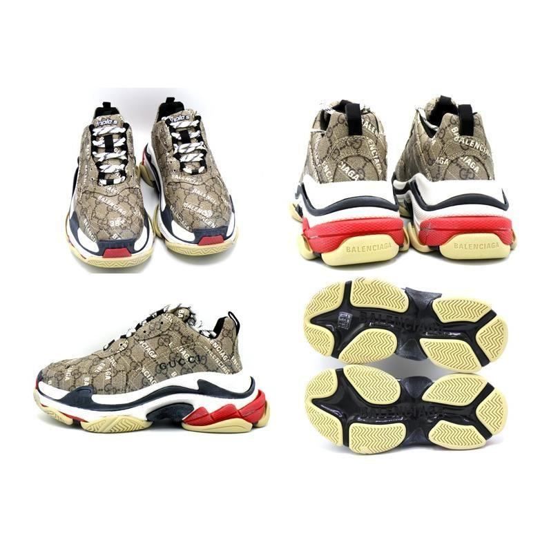 バレンシアガ グッチ GUCCI The Hacker Project Triple S Trainers 681066 ザハッカー プロジェクト トリプルS トリプルソール ローカット スニーカー f 28897 スニーカー 靴 メンズ