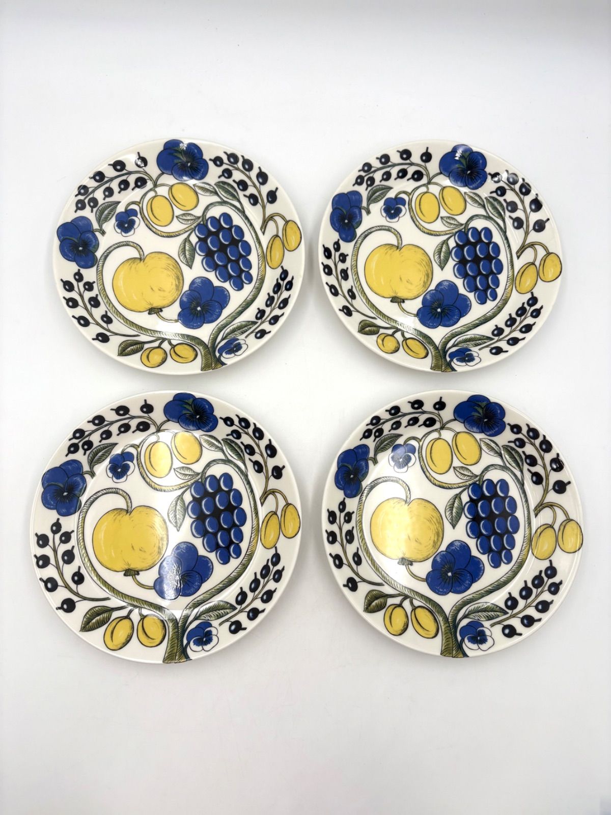 ARABIA アラビア パラティッシ イエロー 21 cm プレート セット