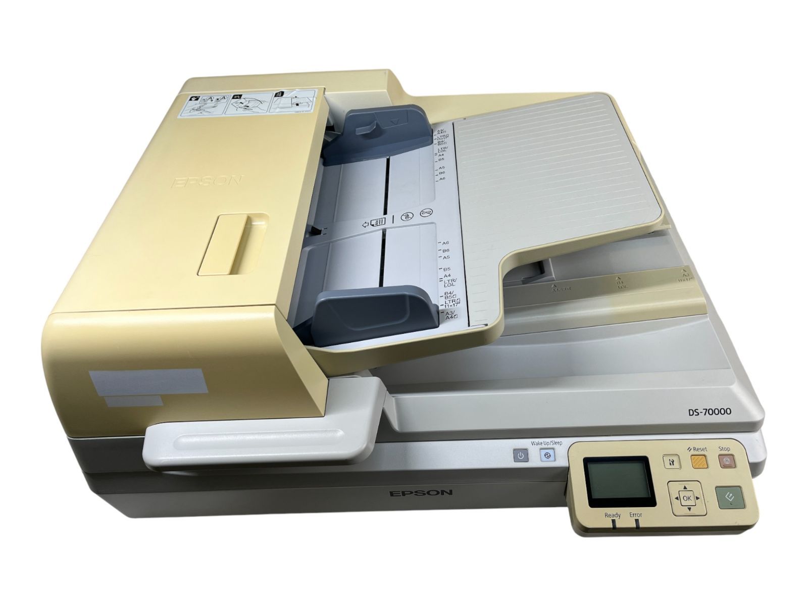 動作良好 EPSON エプソン DS 70000 スキャン枚数 A 3対応 ADF フラットベッド搭載 LAN対応 業務用スキャナー