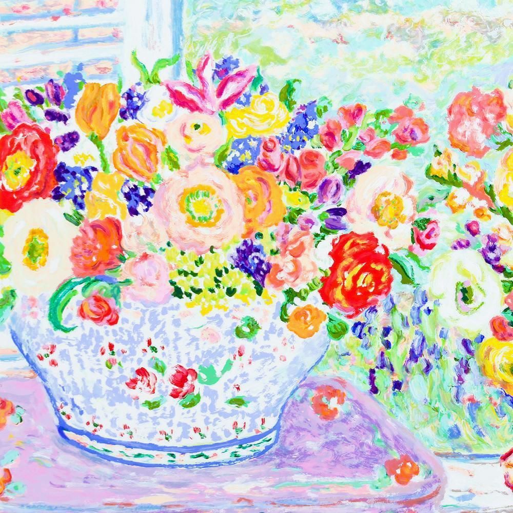 真作】【WISH】レスリー・セイヤー Leslie Sayour「フラワー・アンド