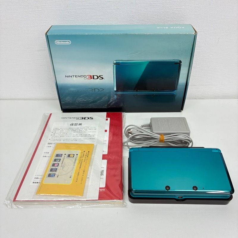 初期化済み/動作品】 Nintendo 3DS AQUA BLUE 任天堂 ニンテンドー