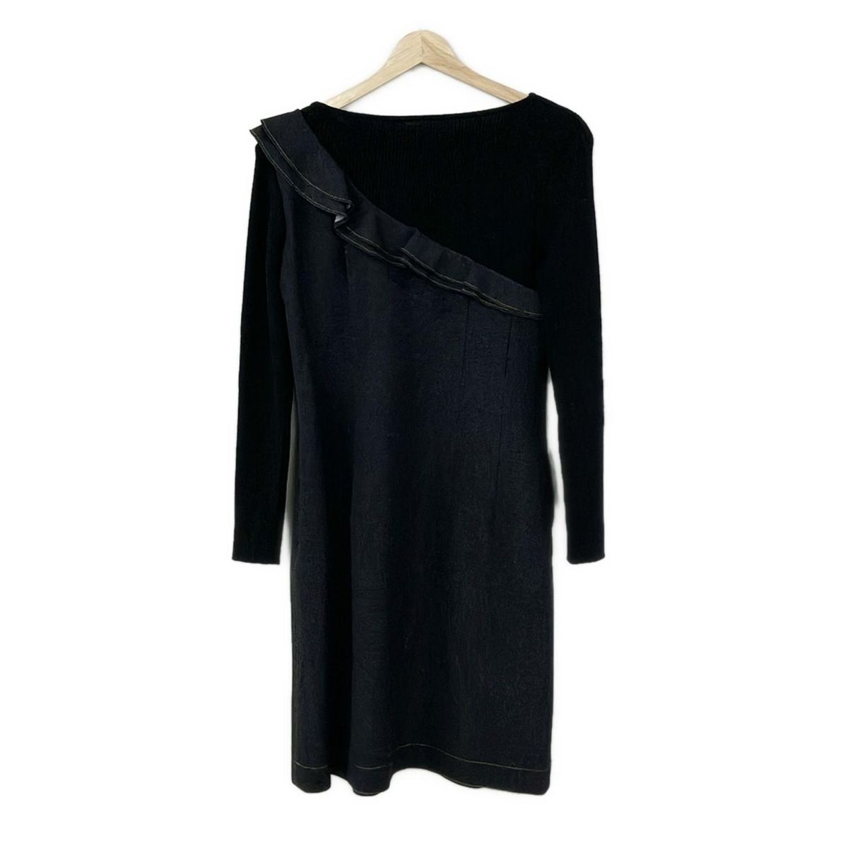 Rene(ルネ) ワンピース サイズ36 S レディース - ダークネイビー×黒