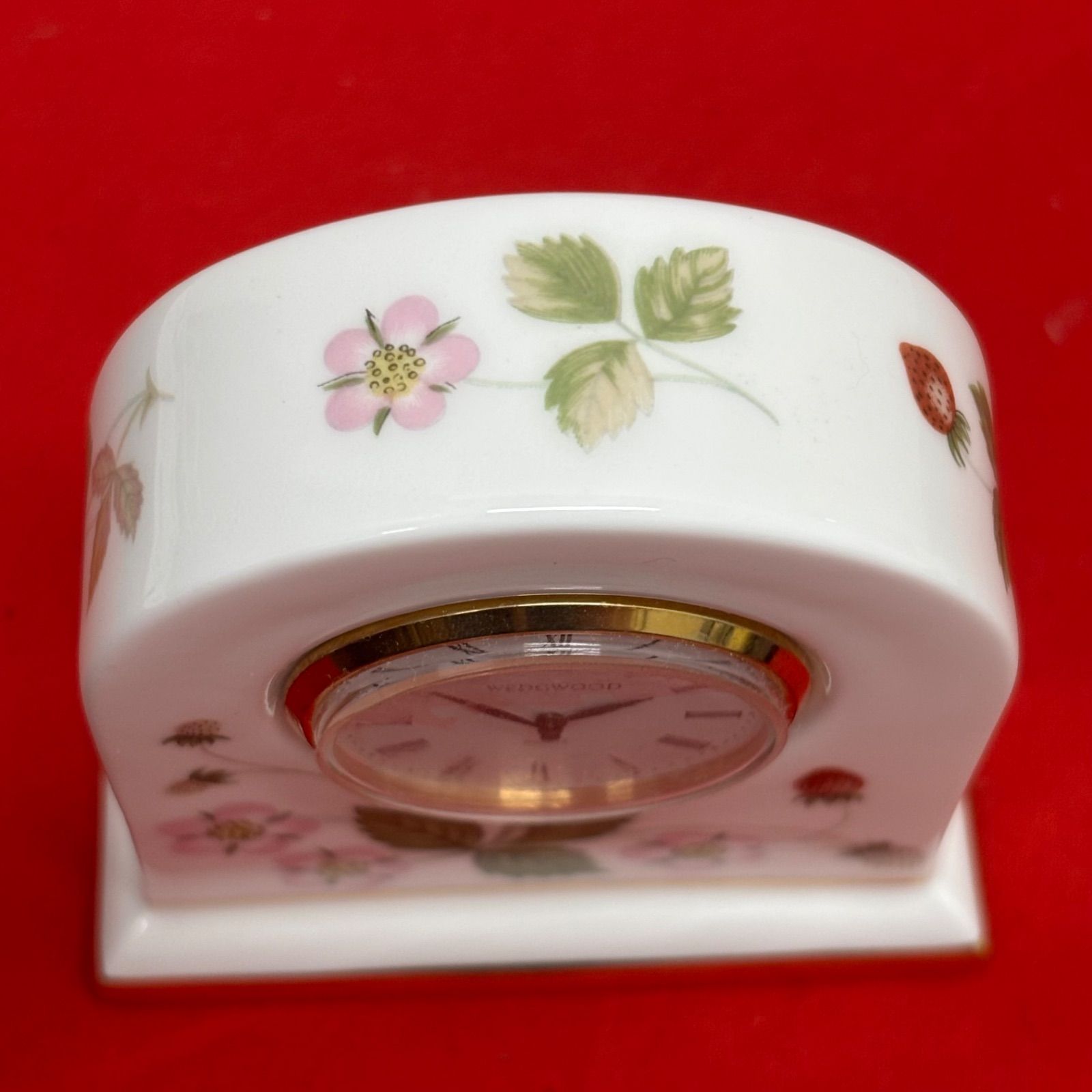 WEDGWOOD 置き時計 ワイルドストロベリー ウェッジウッド 置時計