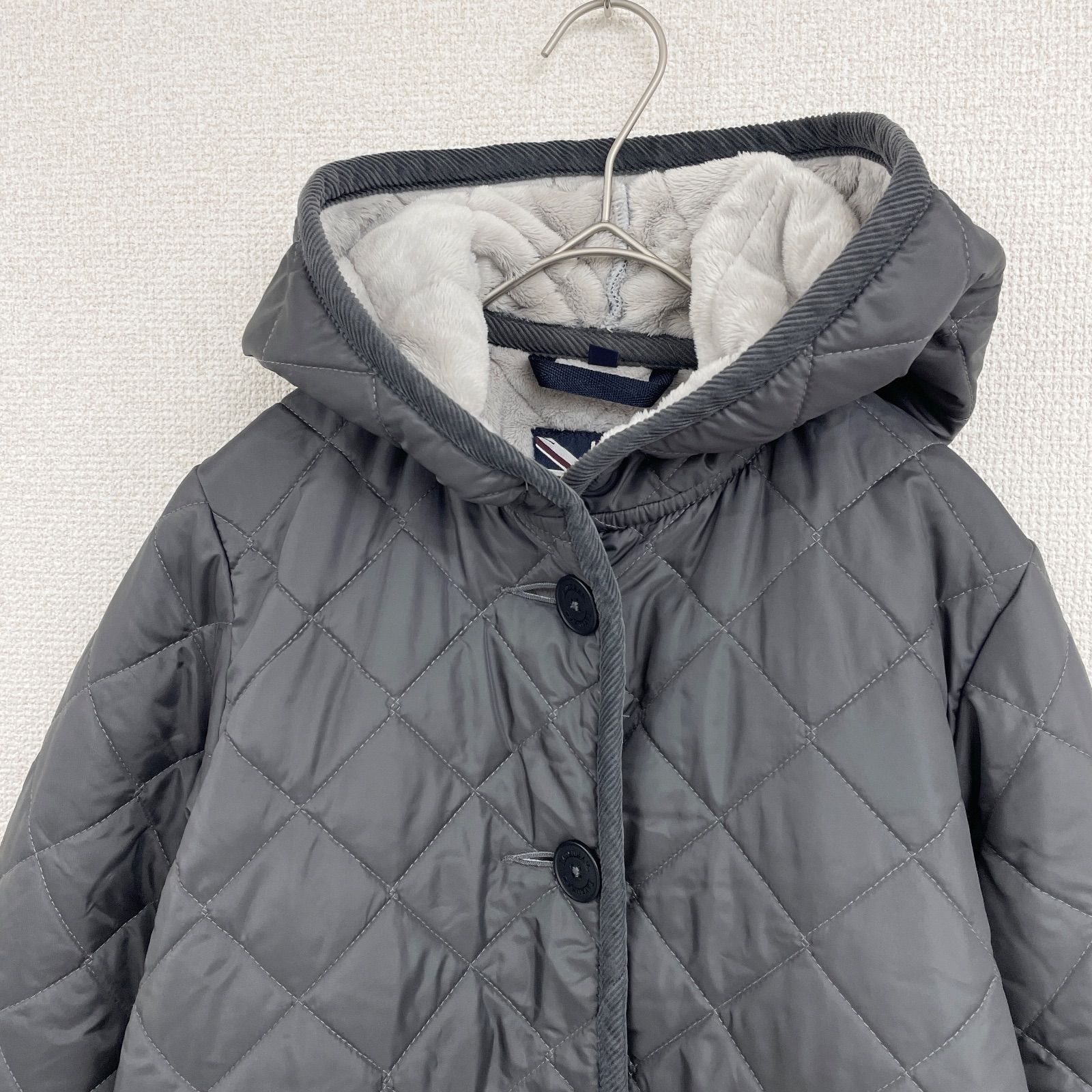 LAVENHAM ラベンハム ロングコート キルティング フード ポリエステル 