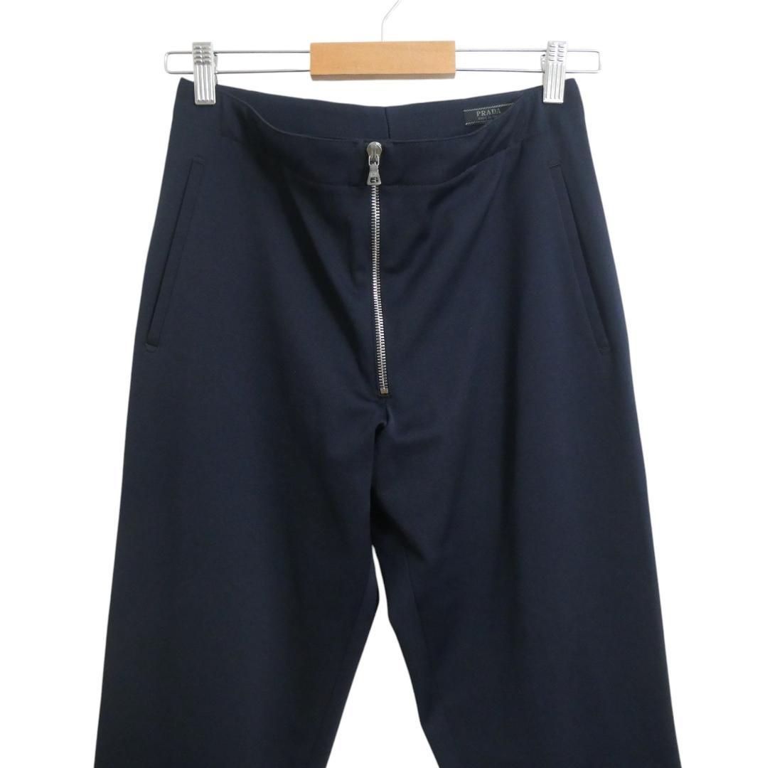 美品 PRADA プラダ サイズ44 ナイロン×コットン フロントジップ