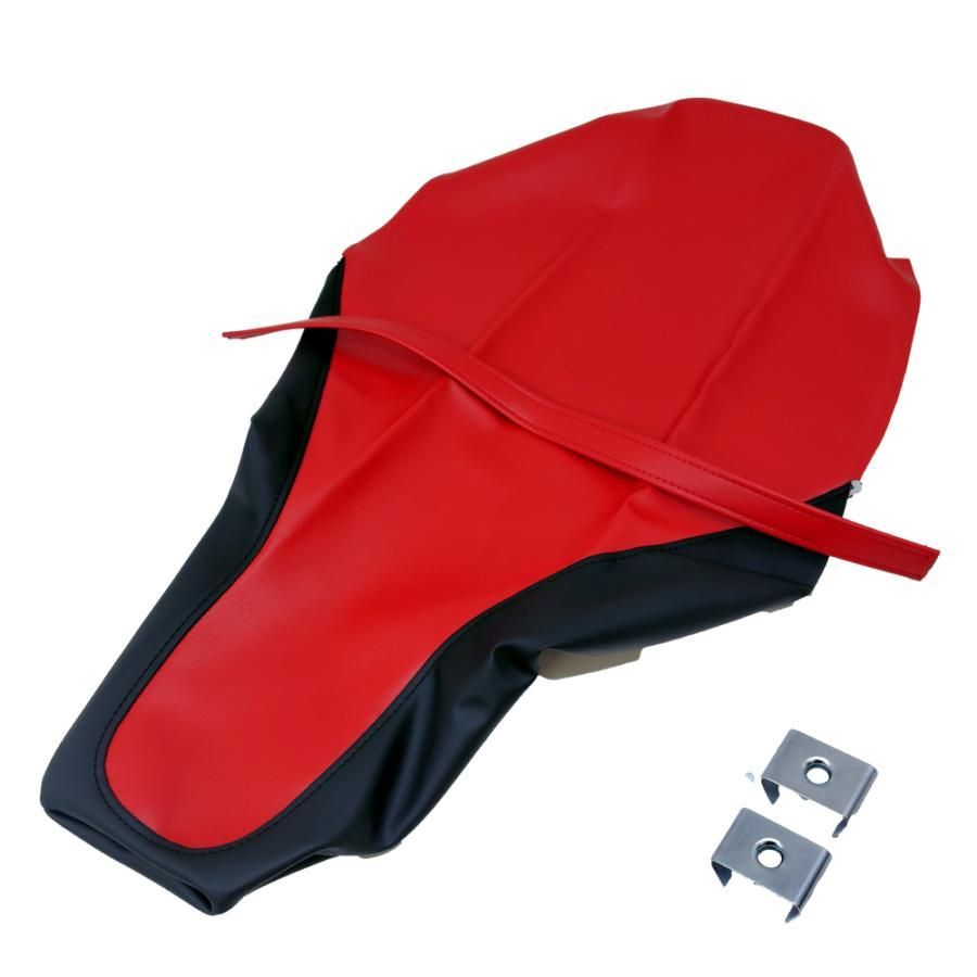 XR250/XR250 BAJA(MD30) タンデムベルト金具付き【赤/黒】シートカバー