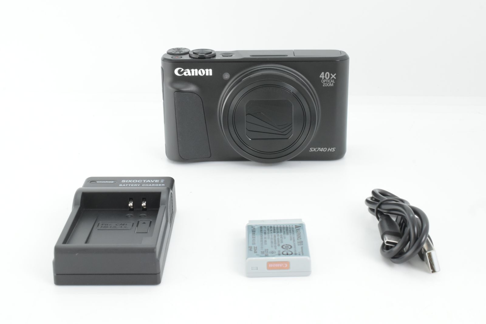 Canon Powershot SX 740 HS Digital Camera Black キャノン コンパクトデジタルカメラ ブラック EF TN JP 1677