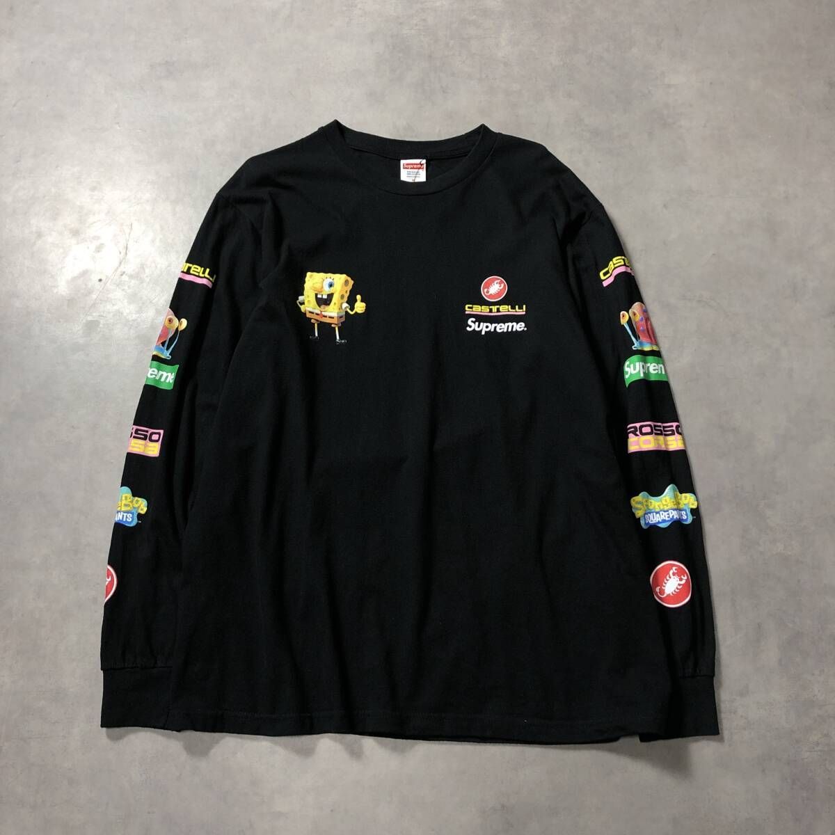 ウェア Supreme x SpongeBob Castelli RacingBlack Supreme SpongeBob Castelli Racing LS Tee - メルカリ