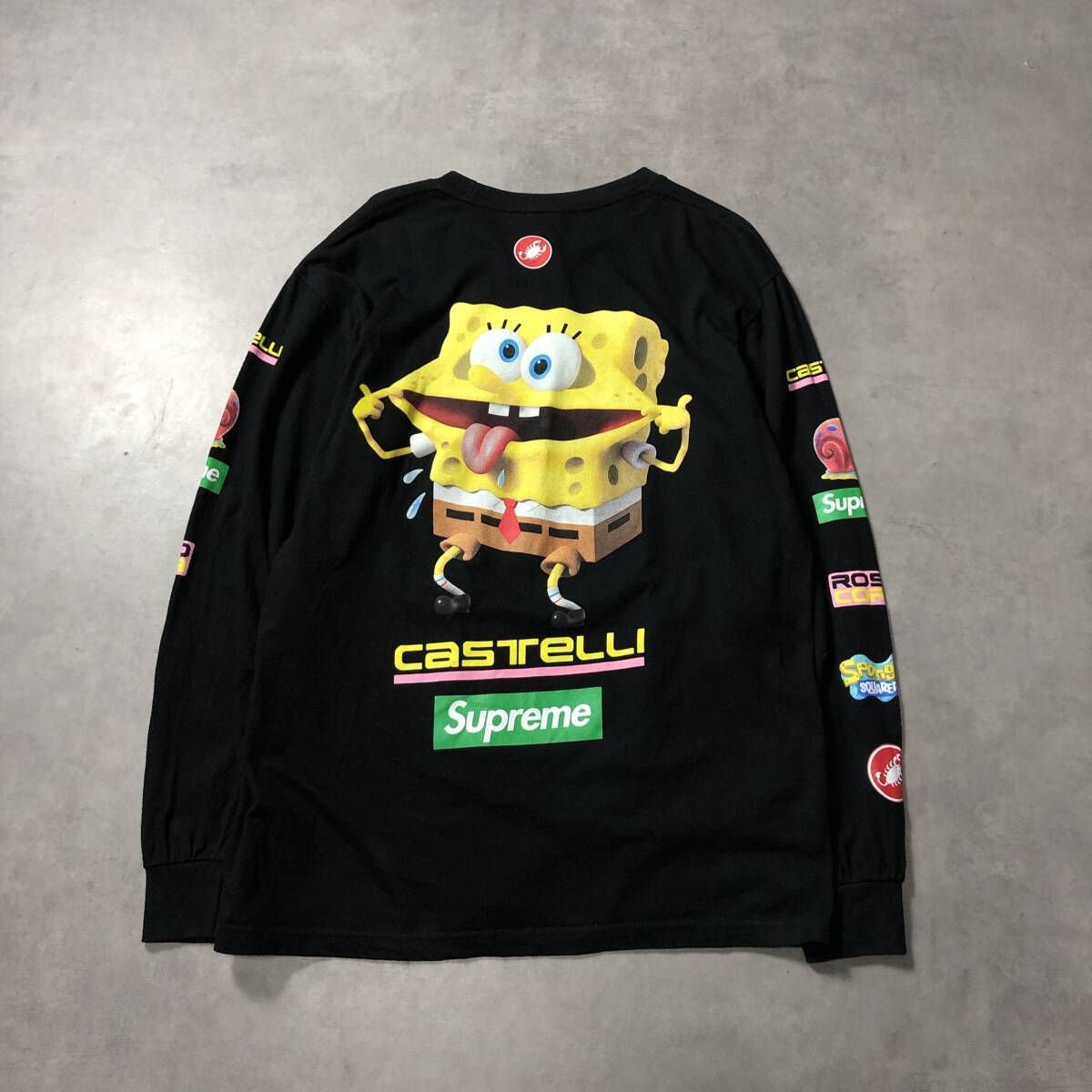 ウェア Supreme x SpongeBob Castelli RacingBlack org.jpg