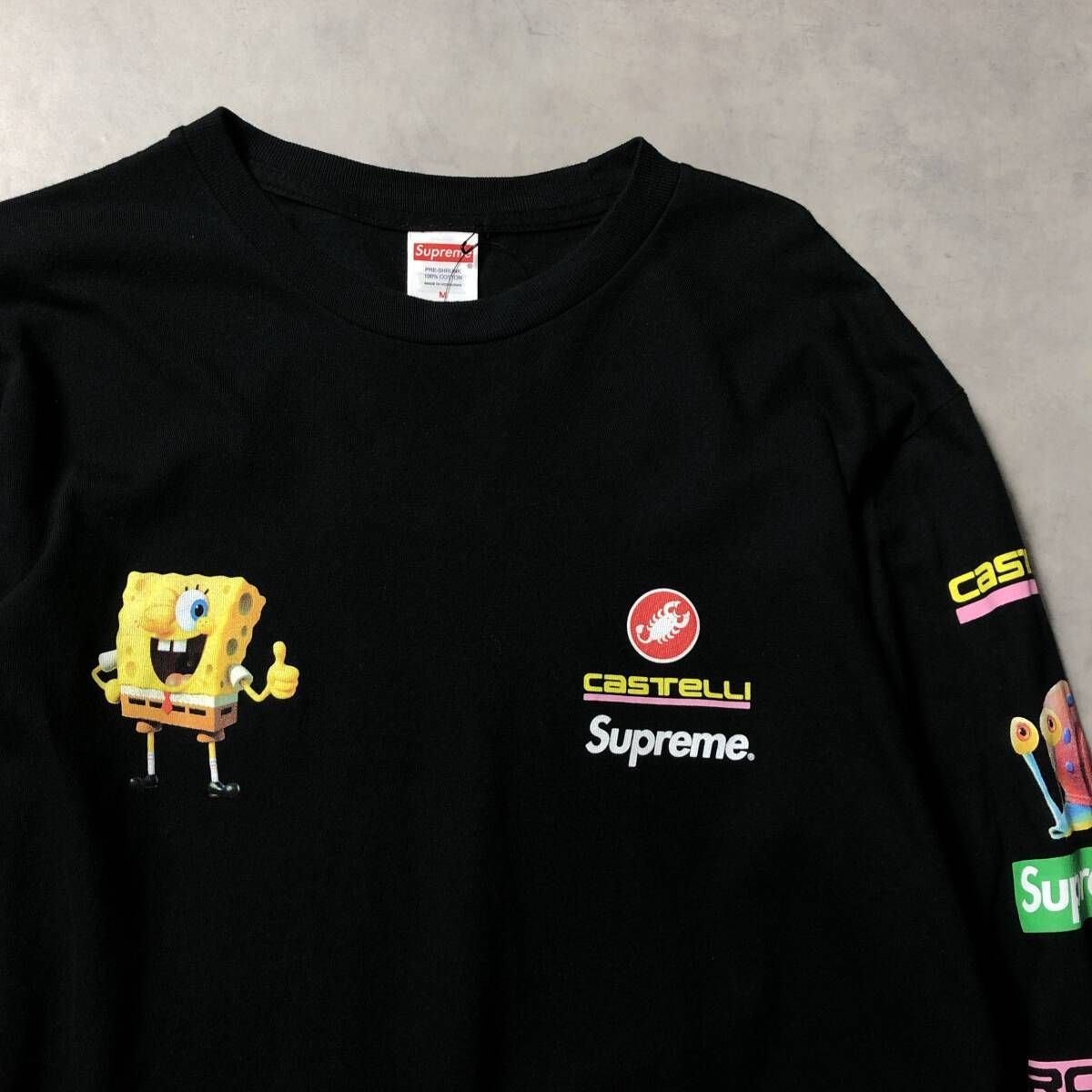 ウェア Supreme x SpongeBob Castelli RacingBlack Supreme SpongeBob Castelli Racing LS Tee - メルカリ