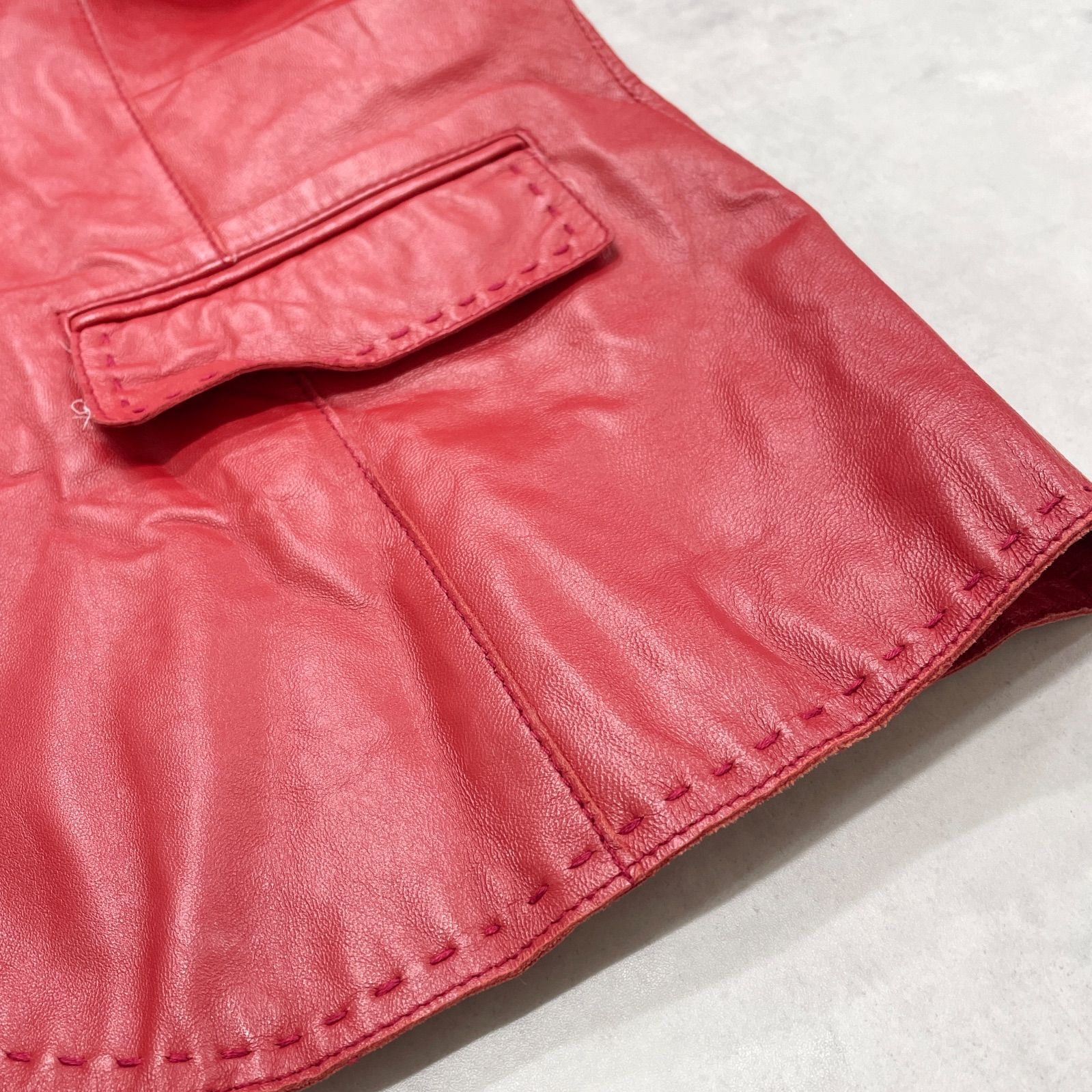 BALMAIN バルマン レザージャケット テーラード 大きいサイズ 羊革