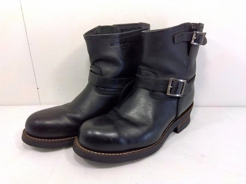 セダークレスト　CEDAR CREST ブラック エンジニアブーツ　R s26g-026k【中古】CEDAR CREST セダークレスト MOOSEWOOD ムースウッド