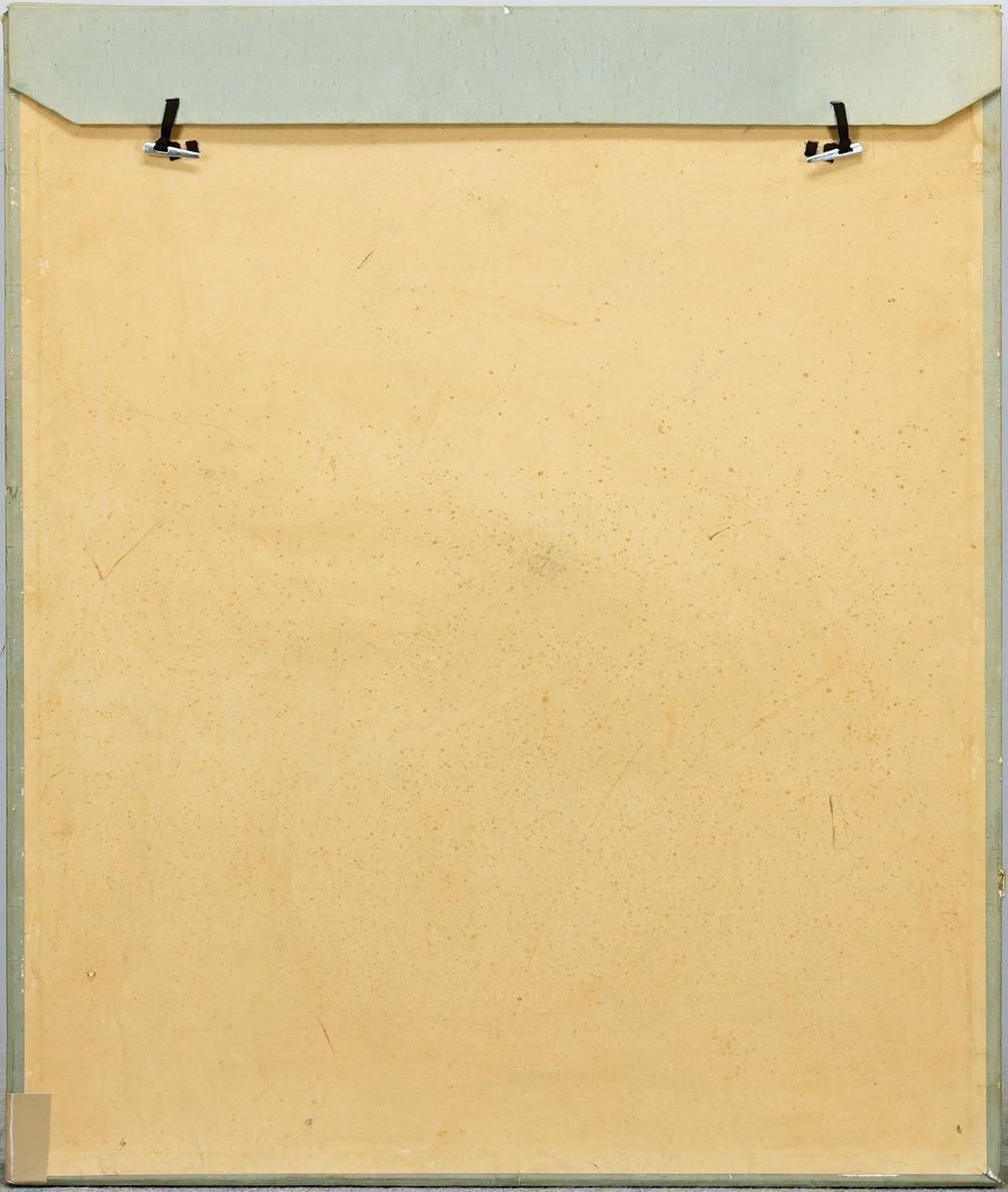 真作】【WISH】高橋常雄「冨岳図」日本画 10号 金落款 金泥 共シール