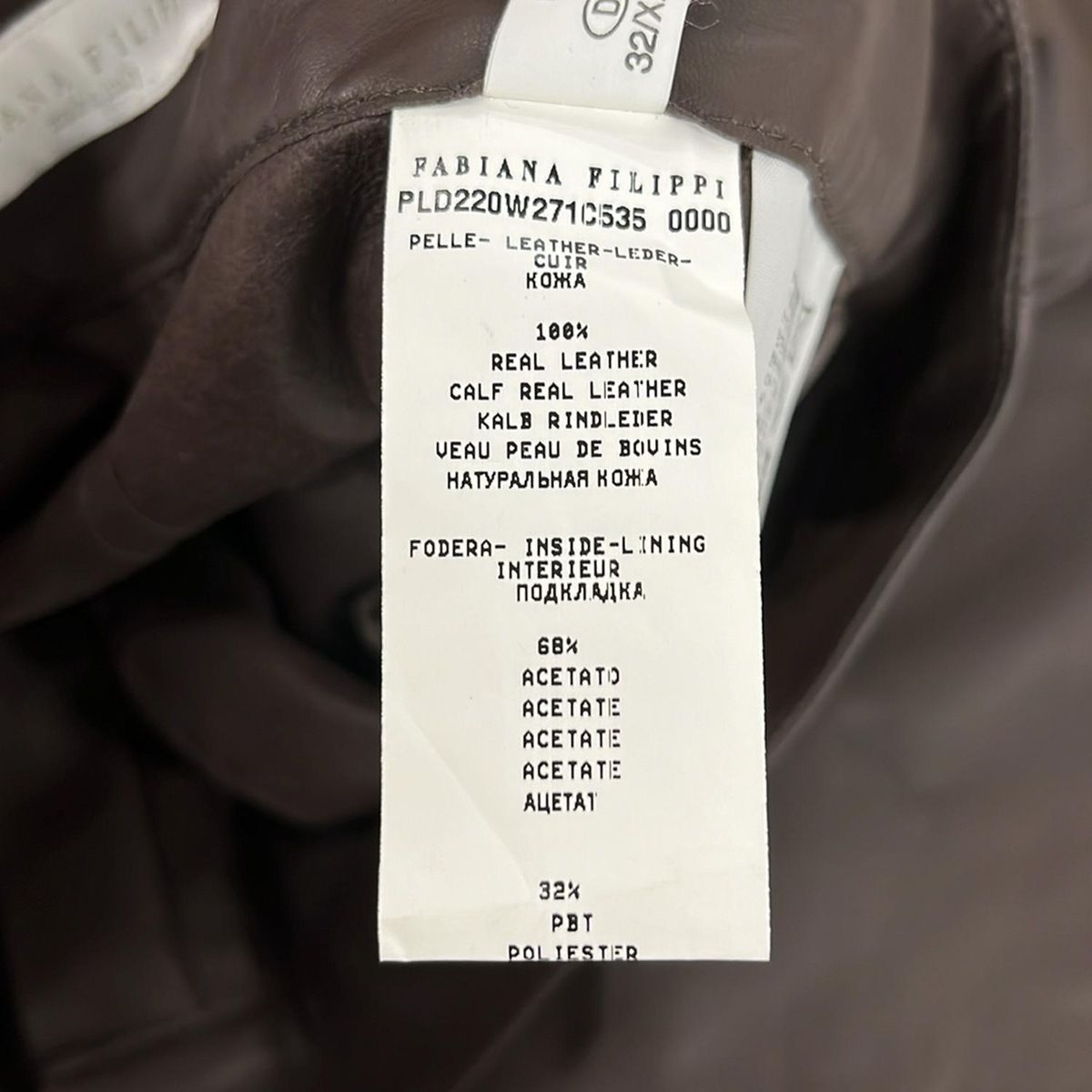  FABIANA FILIPPI ファビアーナフィリッピ パンツ サイズ38 M レディース ダークブラウン フルレングス その他 パンツ