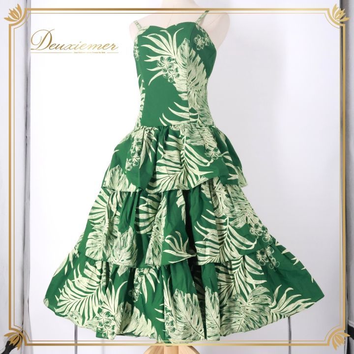 フラダンス ドレス CC Fashions メリモ グリーン フラダンス ドレス CC Fashions メリモ グリーン - メルカリ