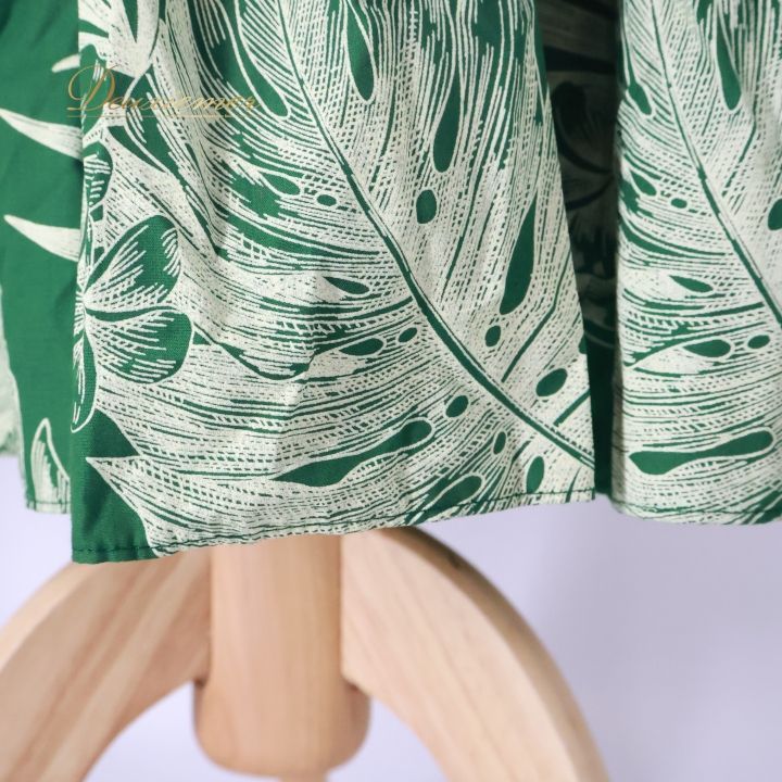 フラダンス 衣装 ワンピース ドレス グリーン系 CC Fashions ハワイ製