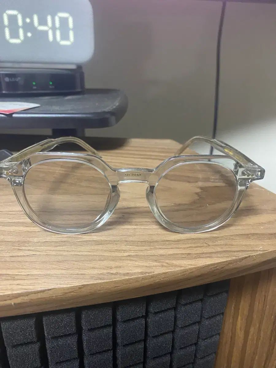 Great Dreamer クリア ウェリントン メガネ