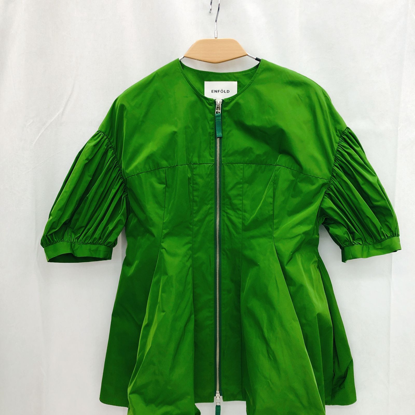 エンフォルド enfold ツーウェイブラウス ENFOLD（エンフォルド）ブラウス 紺 サイズ:38(M位) レディース