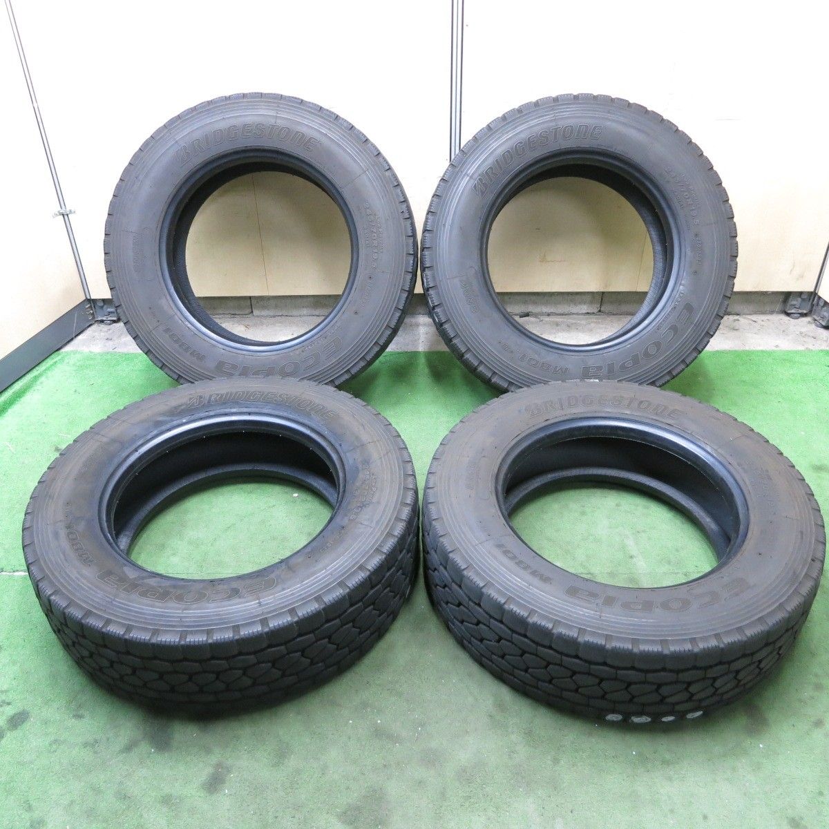4本価格 25年 トラック タイヤ 245 70 R 19 5 136 134 J ブリヂストン エコピア M 801Ⅱ ミックス オールシーズン 5インチ 5122904ナスタ