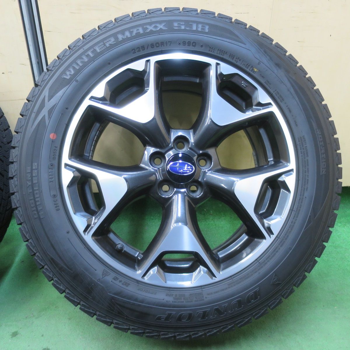 バリ溝！キレイ！9分☆スバル XV フォレスター 等 純正 225/60R17