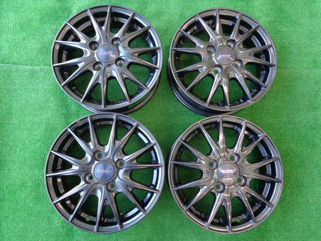 4 J 13インチ H 100 45 ヴェルヴァ スポルト2 ホイール 4本 軽自動車サイズ♪
