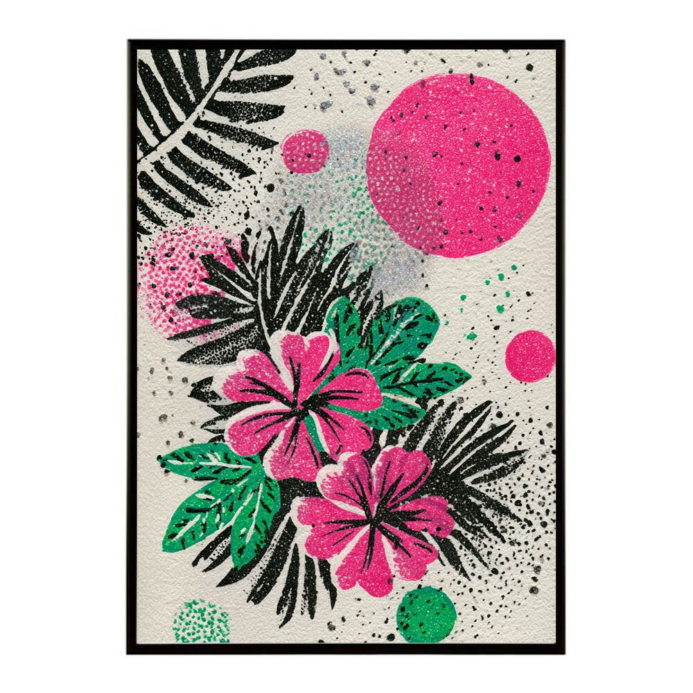 【火花】絵画アートA2サイズ A2サイズ（約42x59cm）】【lm-poster-8791】ミステリーフラワー 花