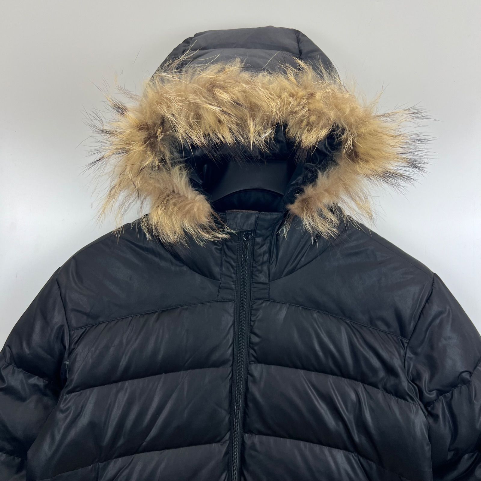BEAMS 00s y2k archive fur hoodie shiny down jacket M ビームス 